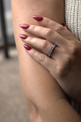 Bague 50 Bague Alliance américaine Or blanc Diamant 58 Facettes 2328937CN