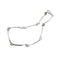 Bracelet Bracelet à segments en or blanc 18 ct avec diamants 58 Facettes 23296