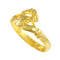 Bague 53 Bague Claddagh baroque vers 1670 en or jaune 58 Facettes 23304-0151