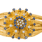 Bracelet Bracelet manchette en or jaune 18 carats, diamants et saphirs 58 Facettes 2331748CN