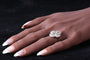 Bague 52 Bague Art déco 1930 en or jaune 18K et diamants 58 Facettes 23345-0110