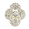 Bague 52 Bague Art déco 1930 en or jaune 18K et diamants 58 Facettes 23345-0110
