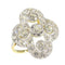 Bague 52 Bague Art déco 1930 en or jaune 18K et diamants 58 Facettes 23345-0110