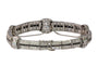 Bracelet Bracelet Art déco en platine, diamants et onyx 58 Facettes 23346-0149