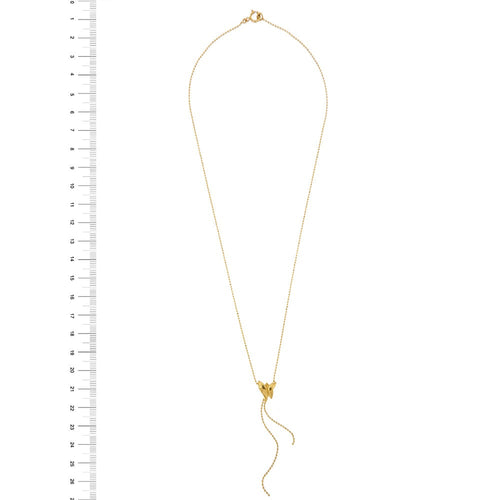 Collier Collier animalier - Pendentif papillon en or jaune 18 kt 58 Facettes 23414