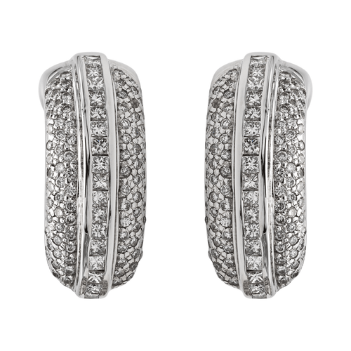 Boucles d'oreilles Boucles d'oreilles Or blanc Diamant 58 Facettes 2353173CN