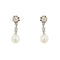 Boucles d'oreilles Boucles d’oreilles Art déco pendantes en or blanc 18 kt, perles et diamants 58 Facettes 23571