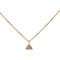 Collier Collier solitaire - Pendentif diamant en or rose 18 carats 58 Facettes 2360820CN