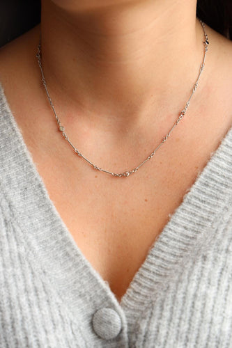 Collier Collier Or blanc 58 Facettes 2360825CN