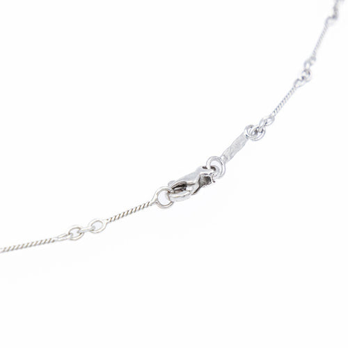 Collier Collier cœurs en or blanc 18 carats 58 Facettes 2360825CN