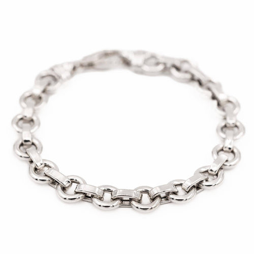 Bracelet Bracelet maille jaseron en or blanc 18 carats 58 Facettes 2360830CN