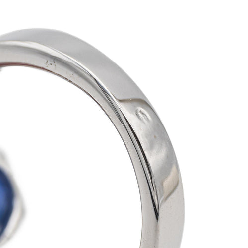 Bague 54 Bague Toi et Moi en or blanc 18 carats saphir, rubis et diamants 58 Facettes 2366612CN
