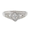 Bague 51 Mauboussin Love My Love - Bague solitaire en or blanc et diamants 58 Facettes 2366861CN