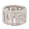 Bague 53 Bague en or blanc 18 carats pavée de diamants 58 Facettes 2367314CN