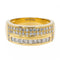 Bague 55 Bague bandeau en or jaune 18 carats et diamants 58 Facettes 2376867CN