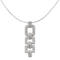 Collier Collier Art déco - Pendentif en or blanc 18 carats et platine, diamants 58 Facettes 2377923CN