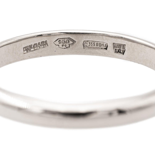 Bague 55 Bulgari Fedi - Bague alliance en platine 950 58 Facettes 2379377CN