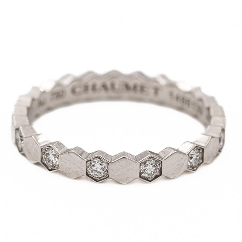 Bague 46 Chaumet Bee My Love - Bague alliance en or blanc et diamants 58 Facettes 2381950CN