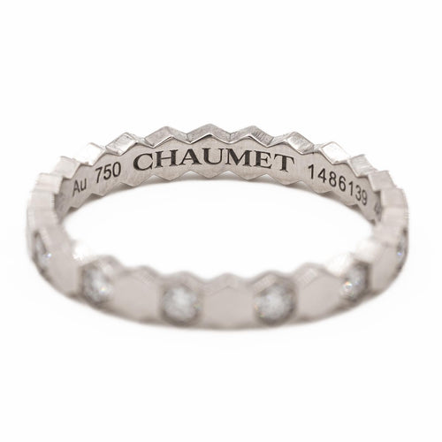 Bague 46 Chaumet Bee My Love - Bague alliance en or blanc et diamants 58 Facettes 2381950CN