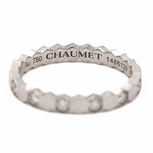 Bague 46 Chaumet Bague Alliance Bee my Love Or blanc Diamant 58 Facettes 2381950CN