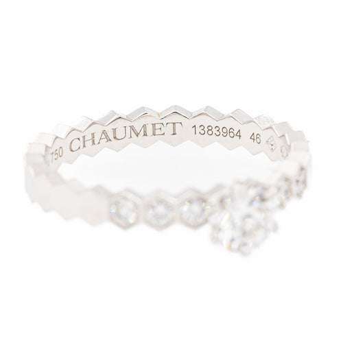 Bague 46 Chaumet Bee my Love - Bague solitaire en or blanc et diamants 58 Facettes 2381951CN