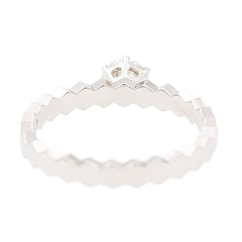 Bague 46 Chaumet Bee my Love - Bague solitaire en or blanc et diamants 58 Facettes 2381951CN