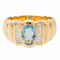 Bague 53 Bague bandeau en or jaune 18 carats avec topaze et diamants 58 Facettes 2381954CN
