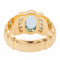 Bague 53 Bague Bandeau Or jaune Topaze, Diamant 58 Facettes 2381954CN