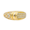 Bague 51 Bague pavée de diamants en or jaune 18 carats 58 Facettes 2381959CN