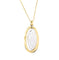 Collier Collier - Double pendentif ovale en or jaune et or blanc 18 carats 58 Facettes 23921