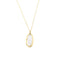 Collier Collier - Double pendentif ovale en or jaune et or blanc 18 carats 58 Facettes 23921