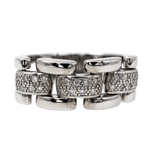 Bague 50 Guy Laroche - Bague pavée en or blanc 18 carats et diamants 58 Facettes 2397505CN