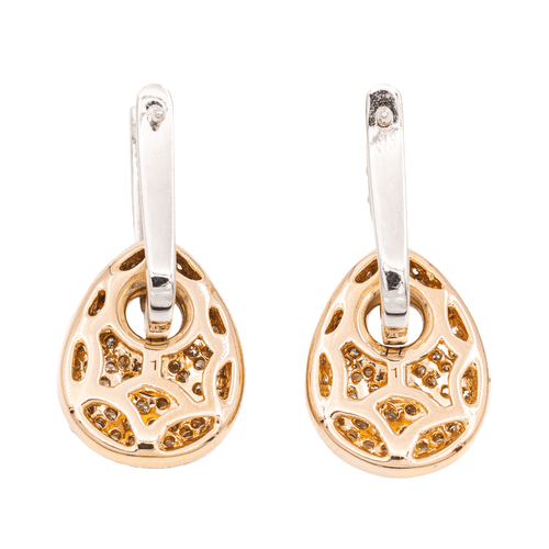 Boucles d'oreilles Boucles d'oreilles Dormeuses Or rose, Or blanc Diamant 58 Facettes 2397518CN