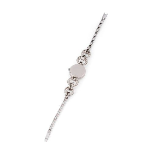 Montre Montre Art déco en platine et or gris et diamants 58 Facettes 1
