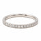 Bague 51 Bague demi-alliance en or blanc 18 carats et diamants 58 Facettes 2403196CN