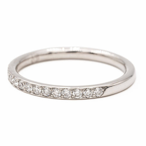 Bague 51 Bague Demi alliance Or blanc Diamant 58 Facettes 2403196CN
