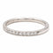 Bague 51 Bague demi-alliance en or blanc 18 carats et diamants 58 Facettes 2403196CN