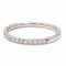 Bague 51 Bague Demi alliance Or blanc Diamant 58 Facettes 2403196CN