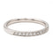 Bague 51 Bague demi-alliance en or blanc 18 carats et diamants 58 Facettes 2403196CN