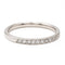Bague 51 Bague Demi alliance Or blanc Diamant 58 Facettes 2403196CN