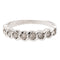 Bague 52 Bague demi-alliance en or blanc 18 carats et diamants 58 Facettes 2405915CN