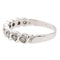 Bague 52 Bague demi-alliance en or blanc 18 carats et diamants 58 Facettes 2405915CN