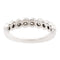 Bague 52 Bague demi alliance Or blanc Diamant 58 Facettes 2405915CN