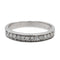 Bague 48 Bague demi-alliance en or blanc 18 carats et diamants 58 Facettes 2406273CN