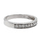 Bague 48 Bague demi-alliance en or blanc 18 carats et diamants 58 Facettes 2406273CN