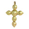 Pendentif Pendentif croix baroque en or jaune 18K et diamants 58 Facettes 24096-0095