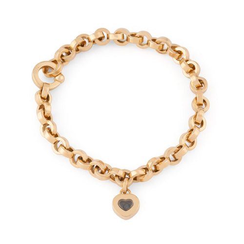 Bracelet Chopard - Bracelet Happy Diamonds en or jaune et diamant mobile 58 Facettes 1