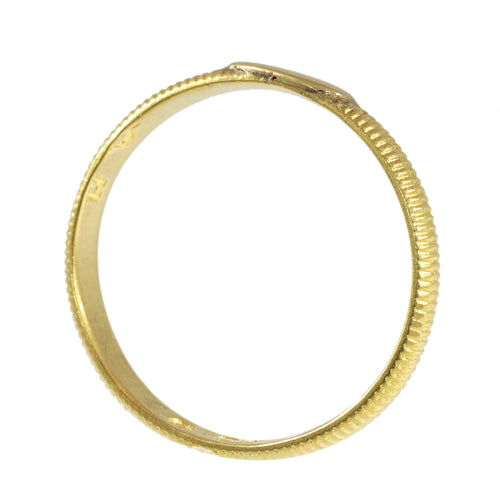 Bague 61 Alliance ancienne - Bague en or jaune 18K, vers 1700 58 Facettes 24121-0302