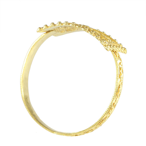 Bague 65 Bague ancienne georgienne en or jaune 18K, vers 1780 58 Facettes 24121-0303