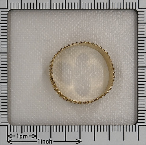 Bague 63 Bague alliance ancienne en or jaune 18K, vers 1820 58 Facettes 24121-0312